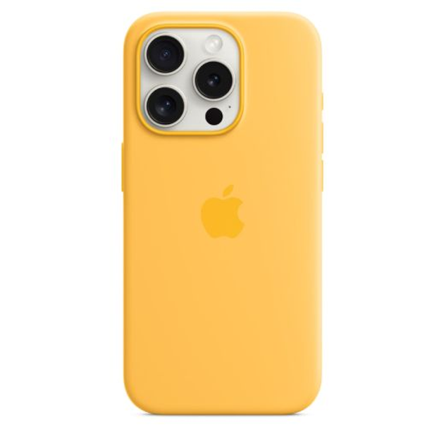 Silicone Case with MagSafe для iPhone 15 Pro Sunshine