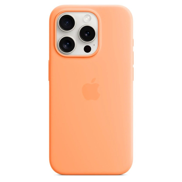 Apple Silicone MagSafe для Apple iPhone 15 pro OrangeSorbet