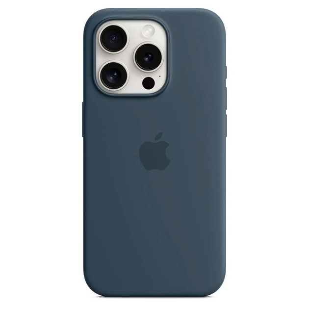 Apple Silicone MagSafe для Apple iPhone 15 pro Storm Blue