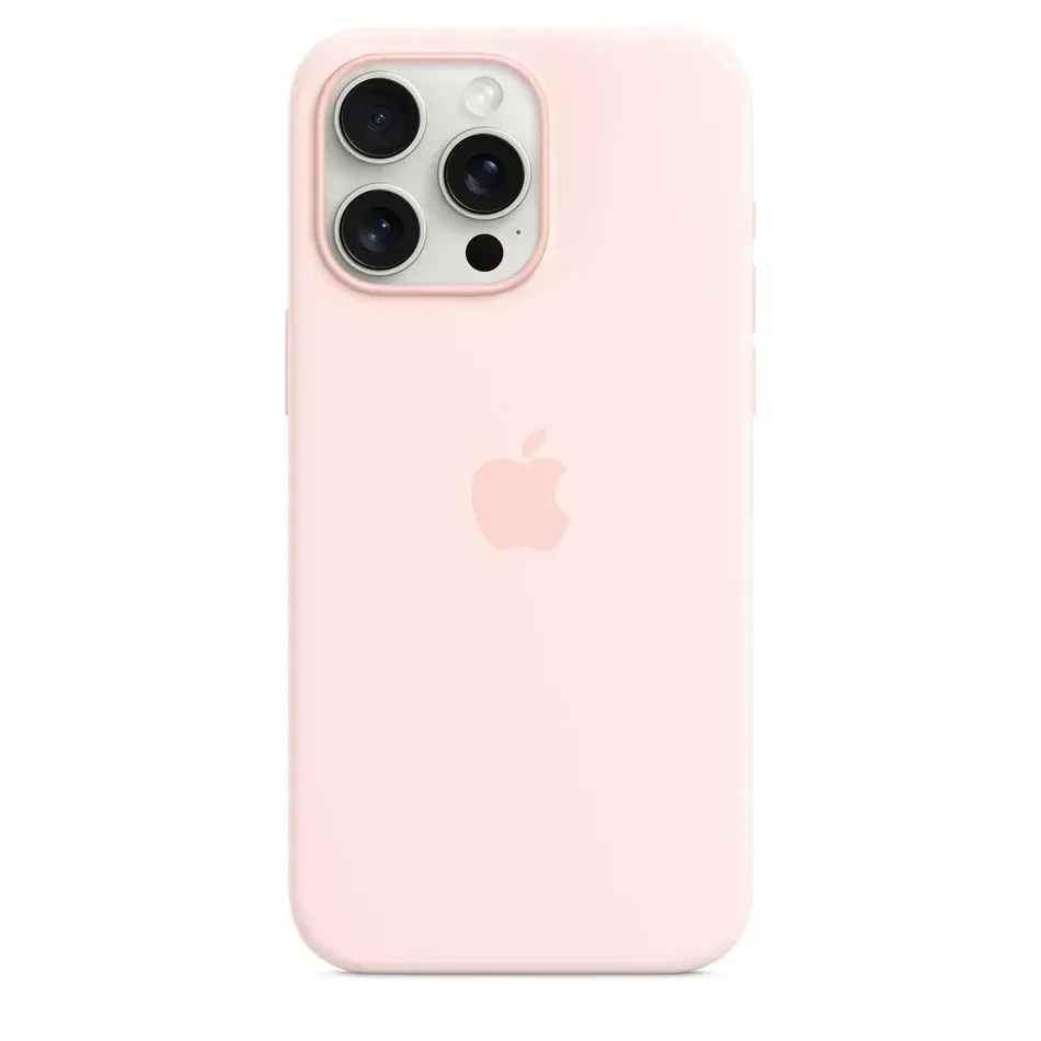Apple Silicone MagSafe для Apple iPhone 15 pro Light Pink