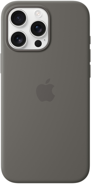 Apple Silicone MagSafe для Apple iPhone 16 Pro Max Stone Gray