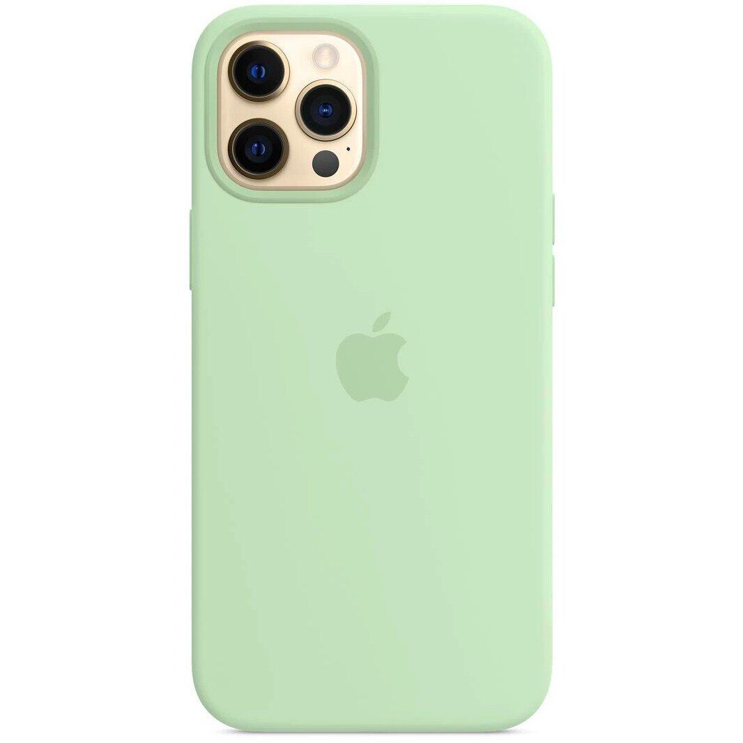 Silicone Case with MagSafe для Apple iPhone 12 pro max Pistachio