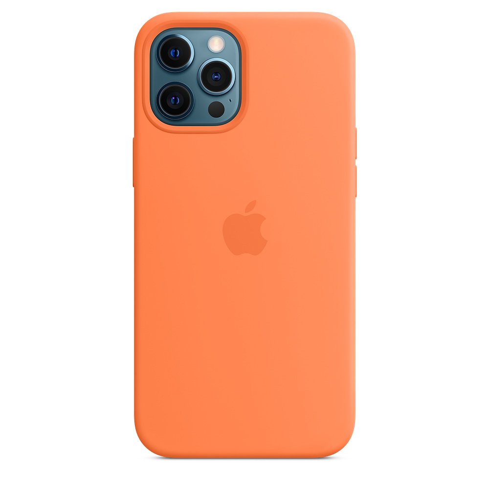Silicone Case with MagSafe для Apple iPhone 12 pro max Kumquat