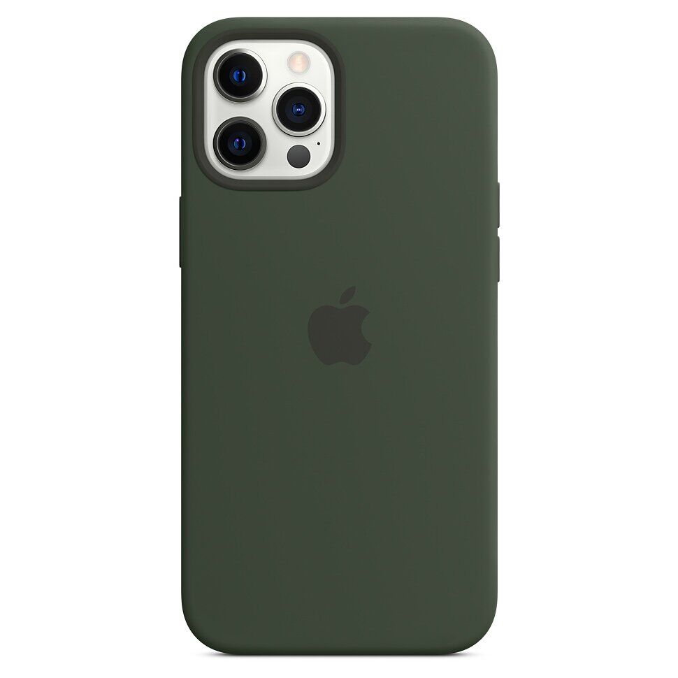 Silicone Case with MagSafe для Apple iPhone 12 pro max Cypress Green