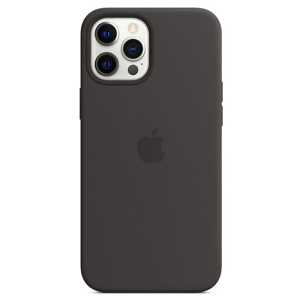 Silicone Case with MagSafe для Apple iPhone 12 pro max Black