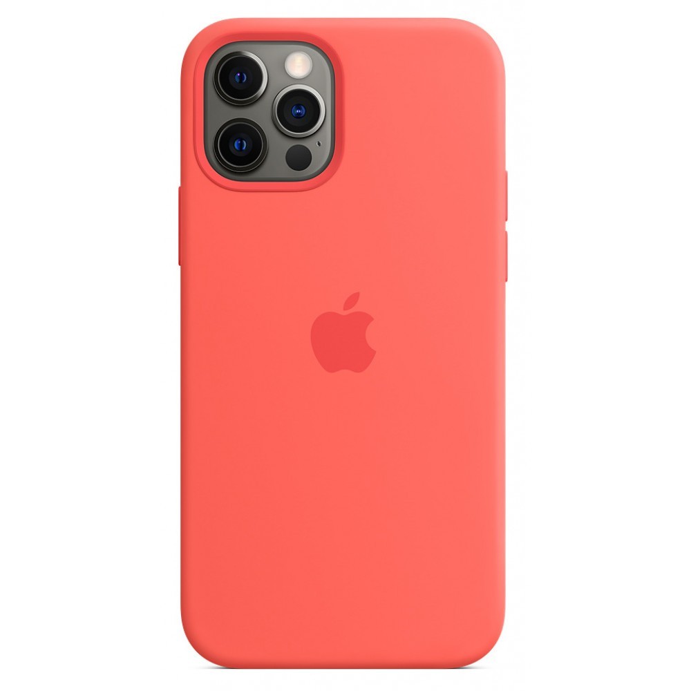 Silicone Case with MagSafe для Apple iPhone 12 pro max Pink Citrus