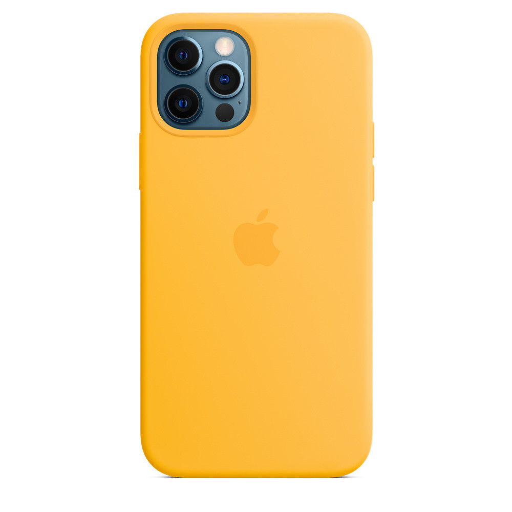 Silicone Case with MagSafe для Apple iPhone 12 pro max Sunflower