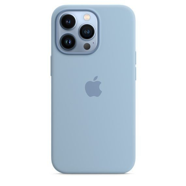 Silicone Case with MagSafe для Apple iPhone 13 Pro Blue Fog