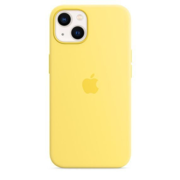 Silicone Case with MagSafe для Apple iPhone 13 Lemon Zest