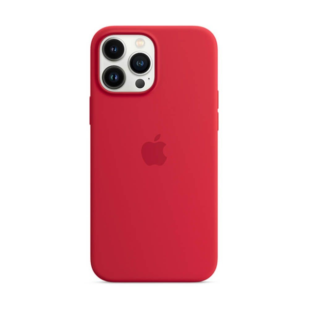 Silicone Case with MagSafe для Apple iPhone 13 Pro Red