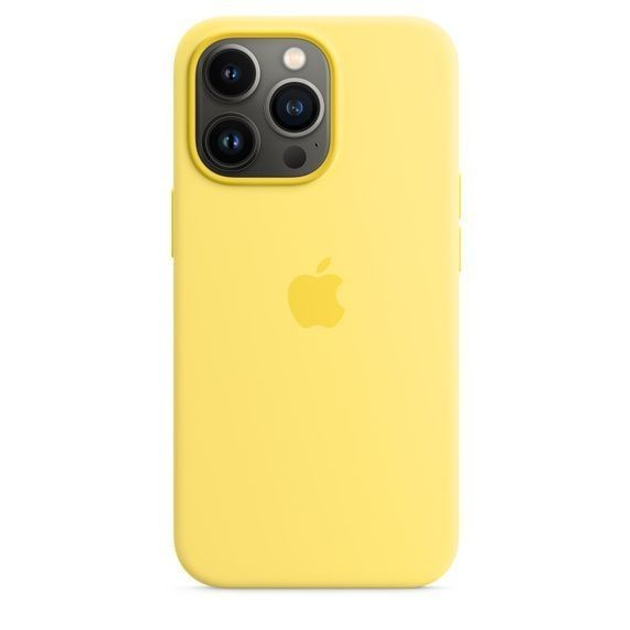 Silicone Case with MagSafe для Apple iPhone 13 Pro Max Lemon Zest