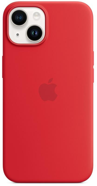 Silicone Case with MagSafe для Apple iPhone 14 Plus Red