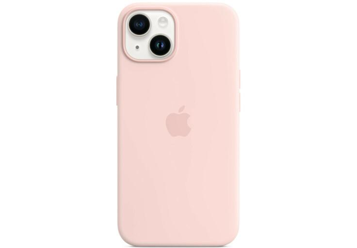 Silicone Case with MagSafe для Apple iPhone 14 Plus Chalk Pink
