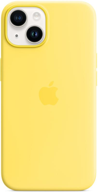 Silicone Case with MagSafe для Apple iPhone 14 Plus Canary Yellow