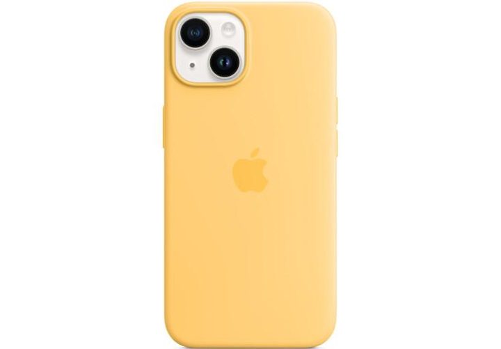 Silicone Case with MagSafe для Apple iPhone 14 Plus Sunglow