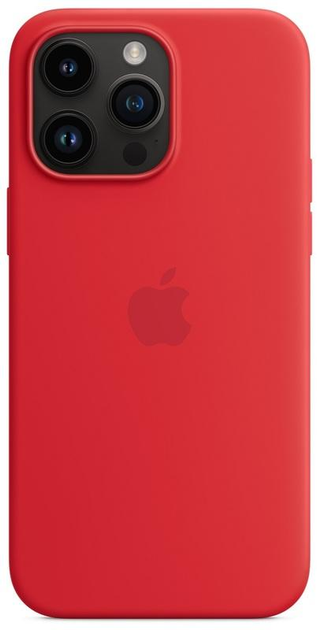 Silicone Case with MagSafe для Apple iPhone 14 Pro Red