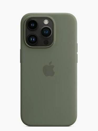 Silicone Case MagSafe для Apple iPhone 14 Pro Olive