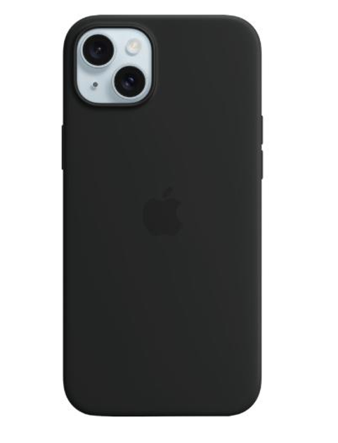 Silicone Case with MagSafe для iPhone 15 Plus Black