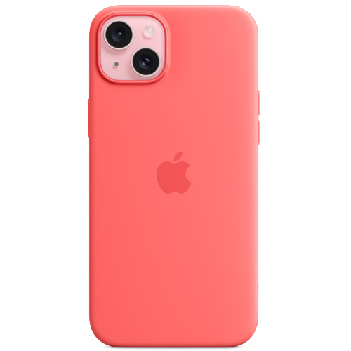 Silicone Case with MagSafe для iPhone 15 Plus Guava