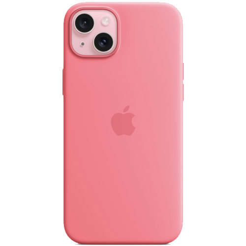 Silicone Case with MagSafe для iPhone 15 Plus Pink