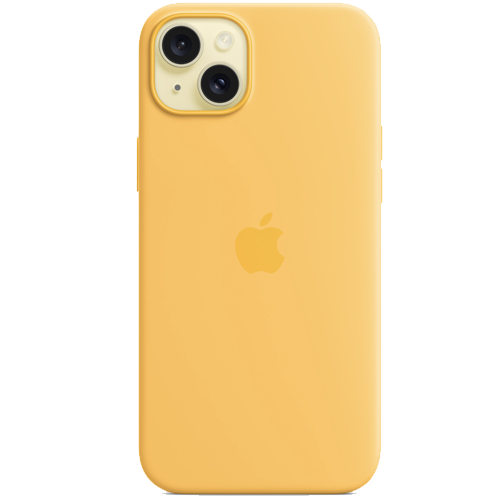 Silicone Case with MagSafe для iPhone 15 Plus Sunshine 